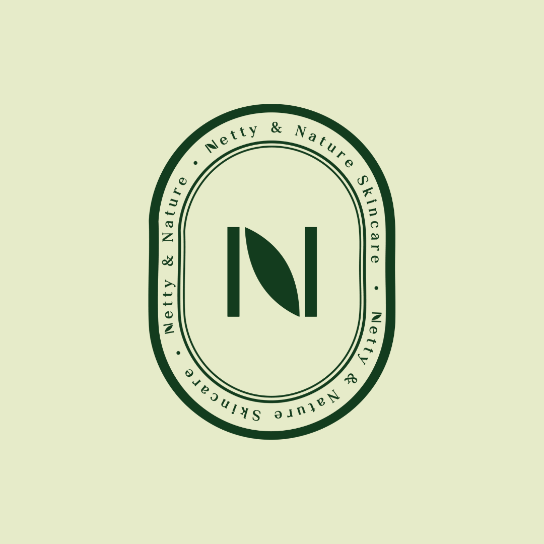 Netty & Nature circular logo emblem with the N monogram
