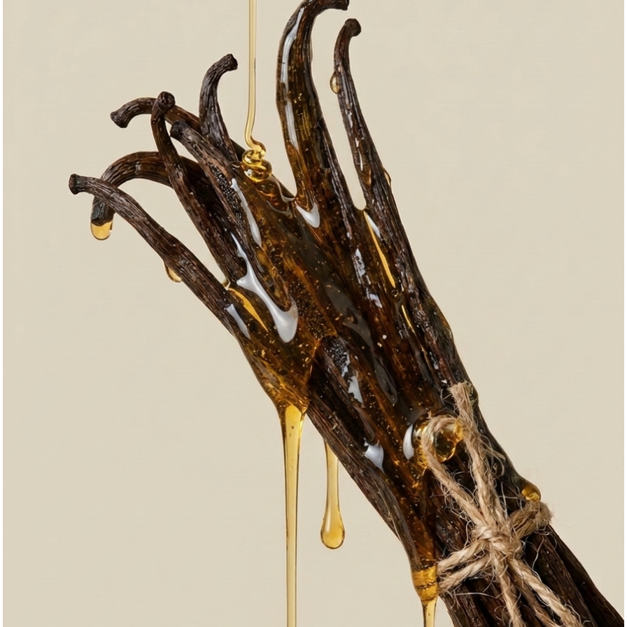 Vanilla pods with golden honey — the notes behind the Vanilla Honey scent