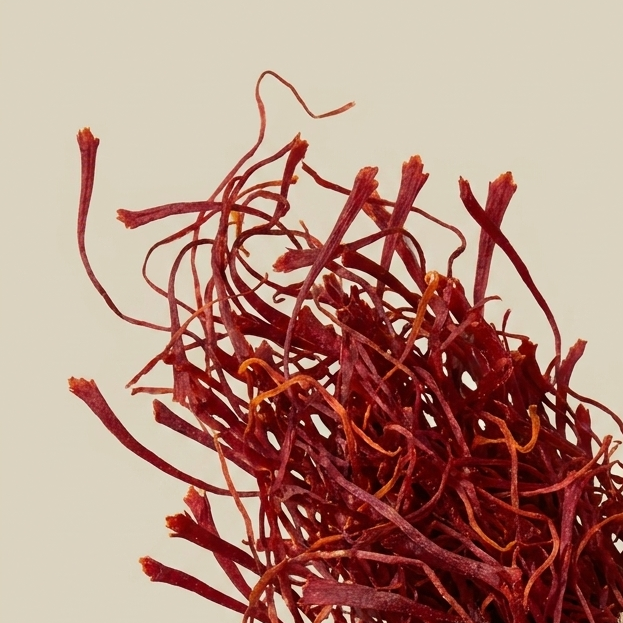 Strands of red saffron — the note behind the Luxe Spice scent