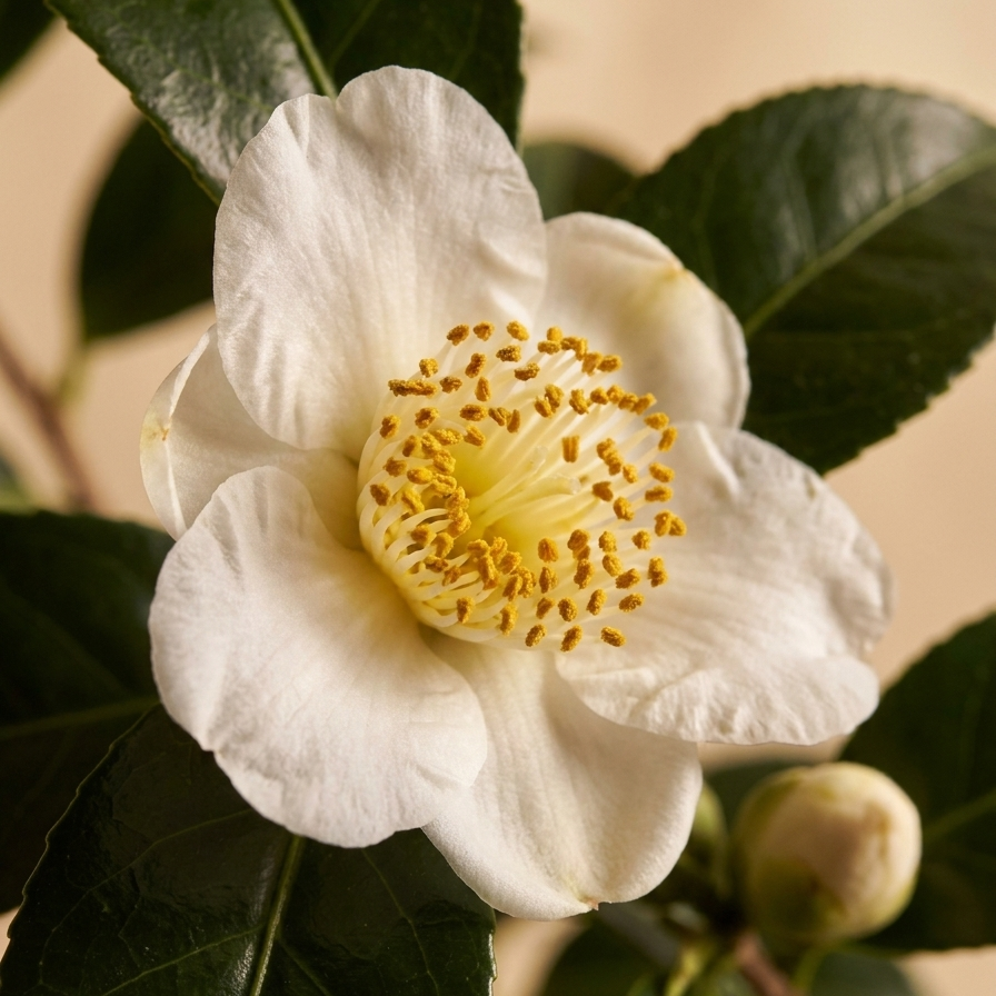 White camellia — the white-tea note behind Netty & Nature's Fresh Zen scent